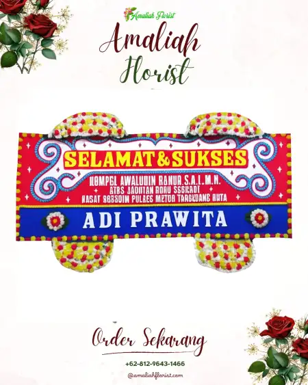 Papan Bunga Ucapan Selamat Madugowongjati